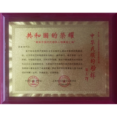 童敏树荣誉证书