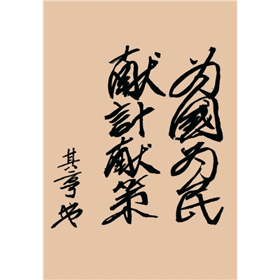 为国为民  献计献策