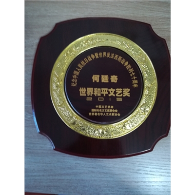 何廷奇荣誉证书